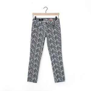 J. CREW liberty floral skinny toothpick jeans 26